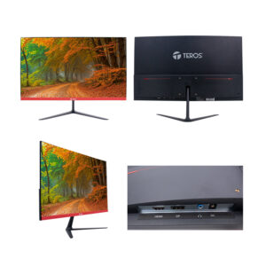 Monitor Curvo Teros TE-2403S, 23.8" FHD VA, 144HZ, 1MS, HDMI, DP, Earphone Out