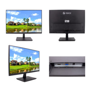 Monitor Plano TEROS TE-2420CS, 24" WUXGA IPS, 100Hz, 5ms, HDMI, VGA, Negro