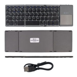 Teclado inalámbrico plegable TEROS TE-4075S, BT 3.0, gris