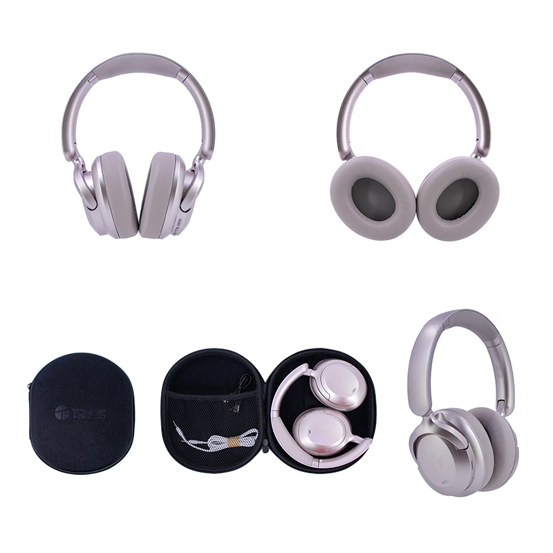 Audífono inalámbricos TEROS TE-8038RS, USB-C, Rose Titanium