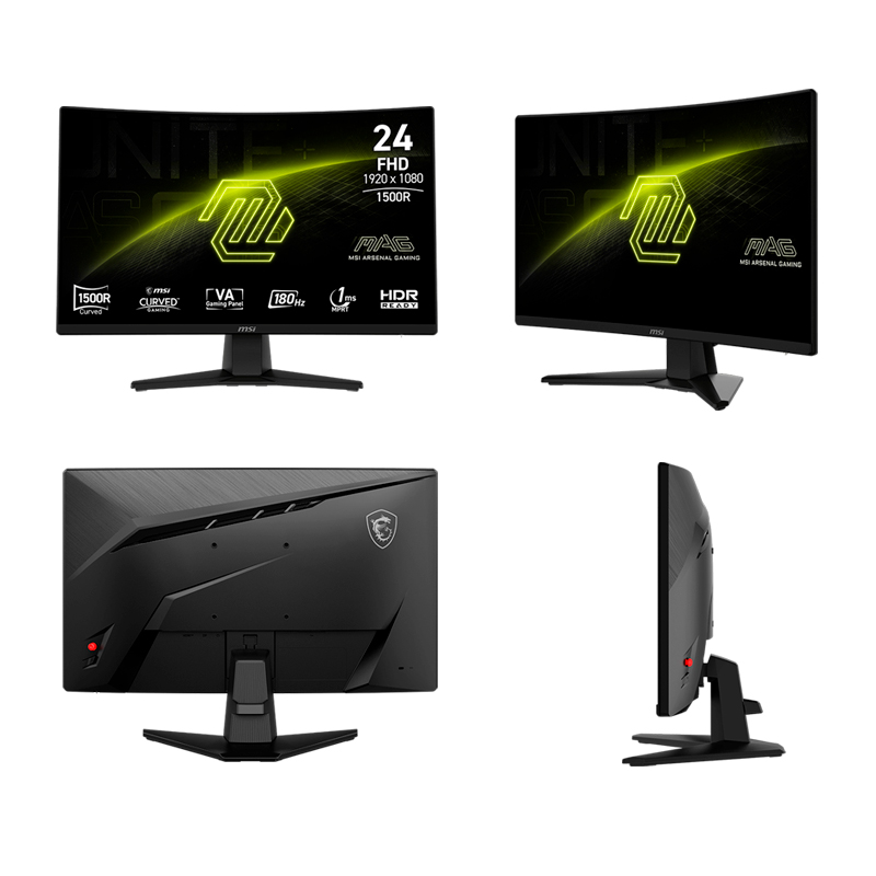 Monitor MSI MAG 242C Curvo (1500R) 23.6”, FHD VA, HDMI / DP / Headphone-Out