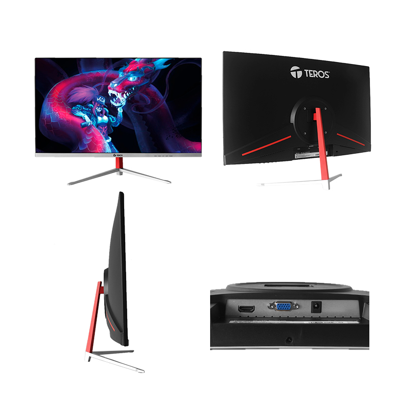 Monitor curvo TEROS TE-2402S 23.8" FHD VA 100Hz 1ms HDMI VGA