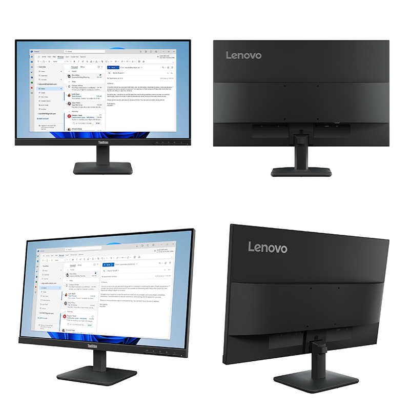 Monitor Plano Lenovo ThinkVision S24-4e, 23.8" WLED FHD IPS/HDMI/VGA