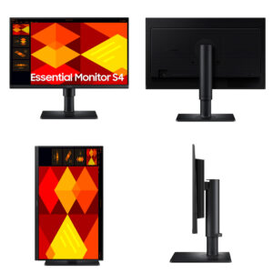 Monitor plano SAMSUNG Essential Monitor S4, 22" FHD IPS, 100Hz, HDMI, DP