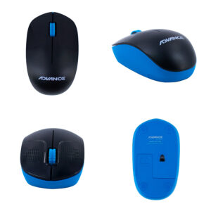 Mouse Inalámbrico TEROS ADV-1238S Azul 2.4GHz USB 1200 DPI Ergonómico