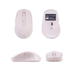 Mouse Inalámbrico TEROS TE-1234S Rosado 2.4GHz 6 Botones DPI Ajustable USB