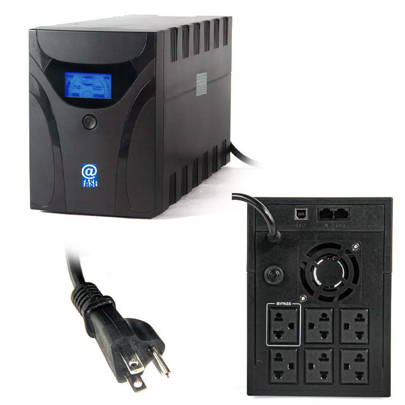 UPS Interactivo Elise Fase, AUR-1500-LCD-USB, 1500 VA / 900 W, Puerto inteligente USB-HID.