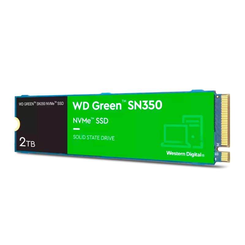 Disco Estado Sólido WD Green SN350 2TB M.2 PCIe 3.0 NVMe 3200MB/s