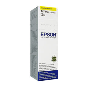Botella de tinta EPSON 673 (T673420), color amarillo, contenido 70 ml